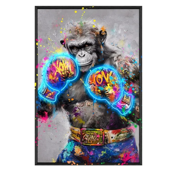 Canvas Home ESPRIT Vintage Chimpanzee 83 X 3,7 X 123 CM