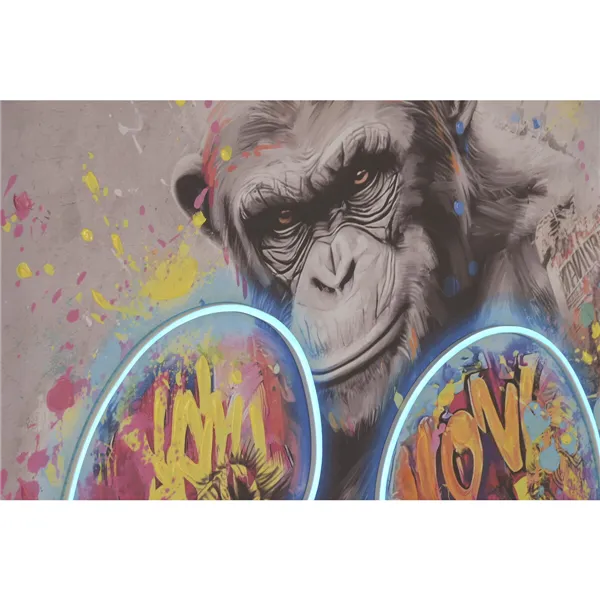 Canvas Home ESPRIT Vintage Chimpanzee 83 X 3,7 X 123 CM