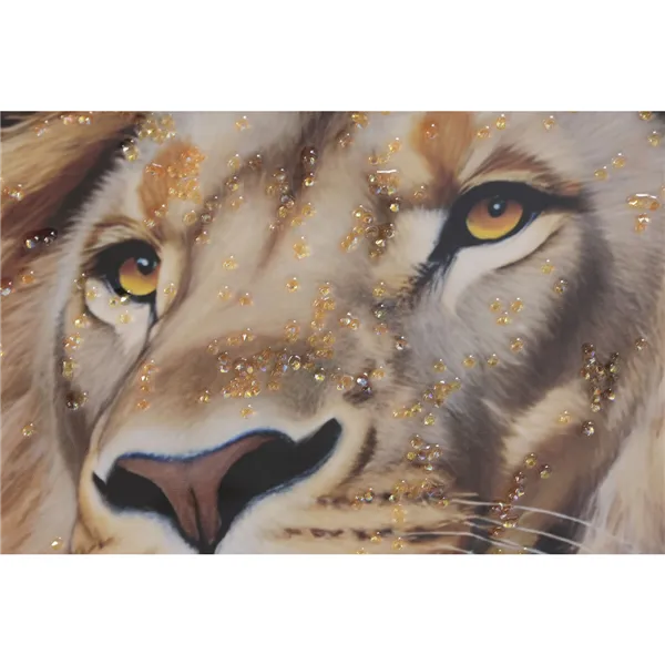 Canvas Home ESPRIT Sky blue Lion Urban Lacquered 62 x 3,5 x 92 cm (2 Units)