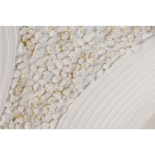 Canvas Home ESPRIT White Beige Abstract Scandinavian 82 x 4,5 x 82 cm (2 Units)