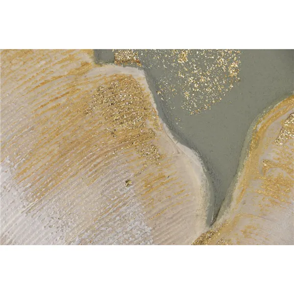 Canvas Home ESPRIT Green Beige Palms Tropical 100 x 3 x 100 cm (2 Units)