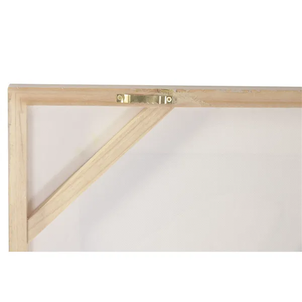 Canvas Home ESPRIT White Beige Vase Shabby Chic 100 x 3 x 100 cm (2 Units)