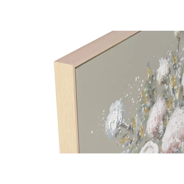 Canvas Home ESPRIT Beige Vase Shabby Chic 102 x 4,5 x 102 cm (2 Units)