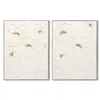 Canvas Home ESPRIT White Flowers Shabby Chic 92 x 4,5 x 122 cm (2 Units)