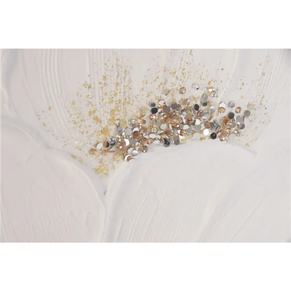Canvas Home ESPRIT White Flowers Shabby Chic 92 x 4,5 x 122 cm (2 Units)