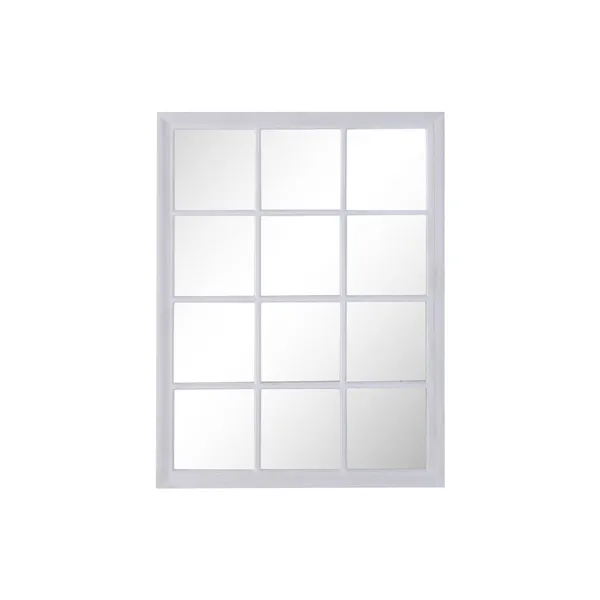 Wall mirror Home ESPRIT White Window 90 x 3,5 x 120 cm
