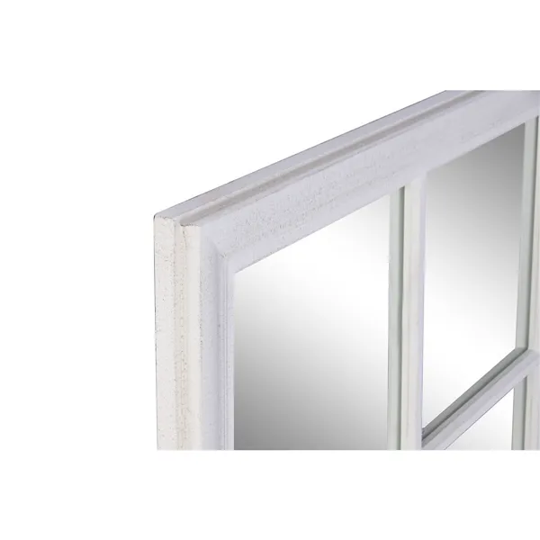 Wall mirror Home ESPRIT White Window 90 x 3,5 x 120 cm