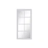 Wall mirror Home ESPRIT White Window 57,5 X 3,5 X 118 CM