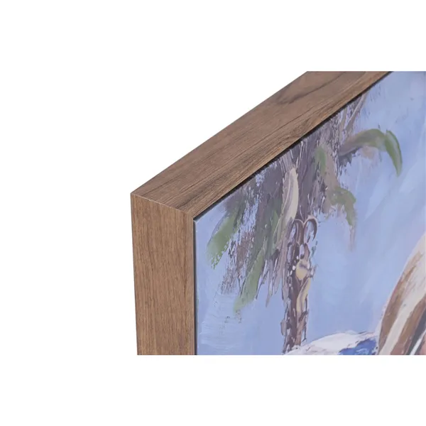Canvas Home ESPRIT Blue White Mediterranean chica 70 x 3,5 x 100 cm (2 Units)