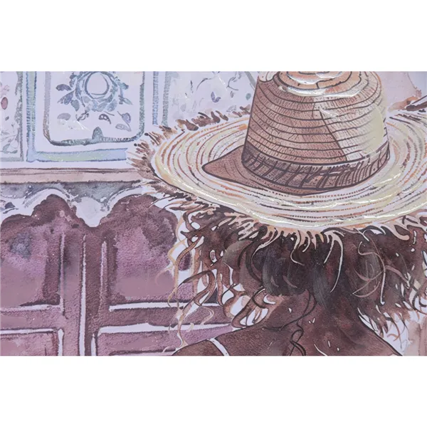 Canvas Home ESPRIT Arab chica 80 x 3,5 x 120 cm (2 Units)