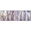 Canvas Home ESPRIT White Black Colonial Women 120 x 3,5 x 80 cm (2 Units)