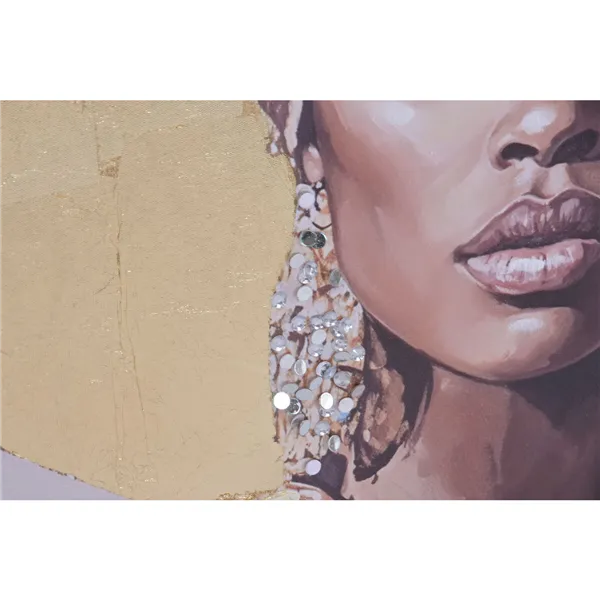 Canvas Home ESPRIT Colonial African Woman 70 x 3,5 x 100 cm (2 Units)