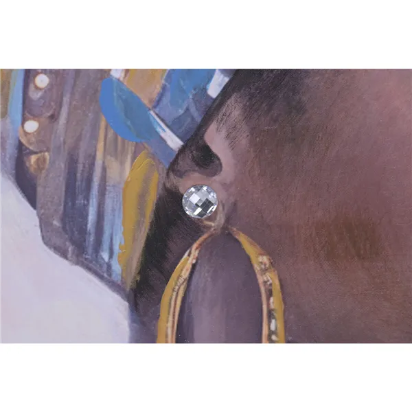 Canvas Home ESPRIT Colonial African Woman 70 x 3,5 x 100 cm (2 Units)