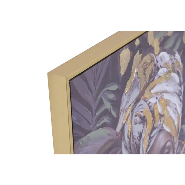 Canvas Home ESPRIT Colonial African Woman 75 x 3,5 x 100 cm (2 Units)