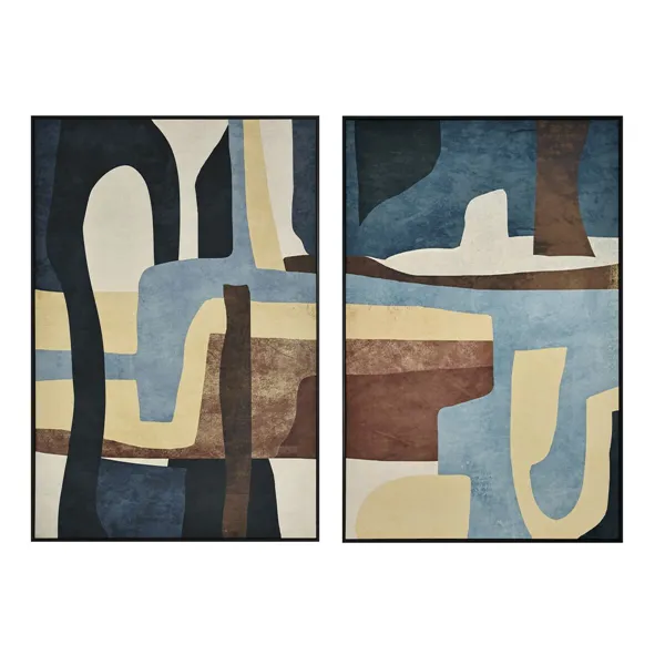 Painting Home ESPRIT Velvet polystyrene 80 x 4,5 x 120 cm (2 Units)