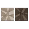 Canvas Home ESPRIT Beige Moka Modern 60 x 3 x 60 cm (2 Units)