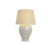 Desk lamp Home ESPRIT White Beige 220 V