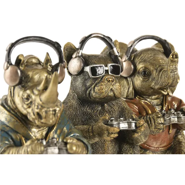 Decorative Figure Home ESPRIT Multicolour Loft (3 Units)