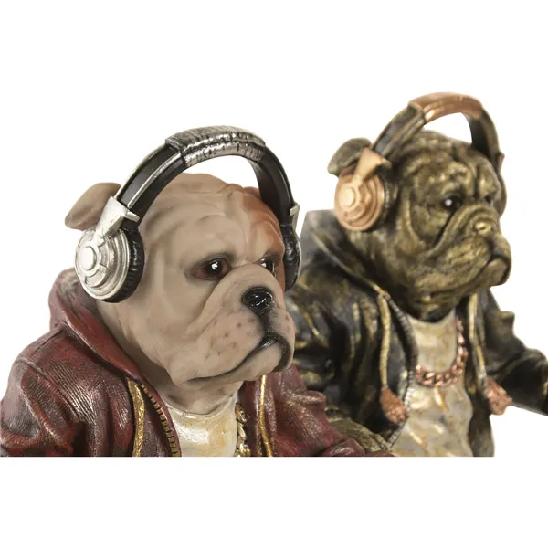 Decorative Figure Home ESPRIT Multicolour Dog Loft (2 Units)