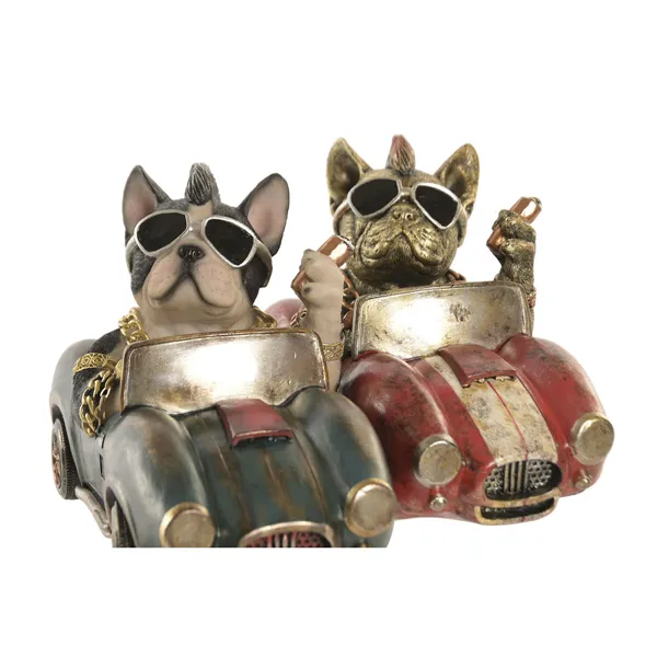 Decorative Figure Home ESPRIT Multicolour Dog Loft (2 Units)