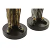 Decorative Figure Home ESPRIT Golden Silver Zebra Loft (2 Units)