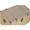 Set of Chests Home ESPRIT Brown Natural Polyurethane Fibre Alpino 56 X 35 X 33 CM (3 Units)