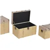 Set of Chests Home ESPRIT Brown Natural Polyurethane Fibre Alpino 56 X 35 X 33 CM (3 Units)