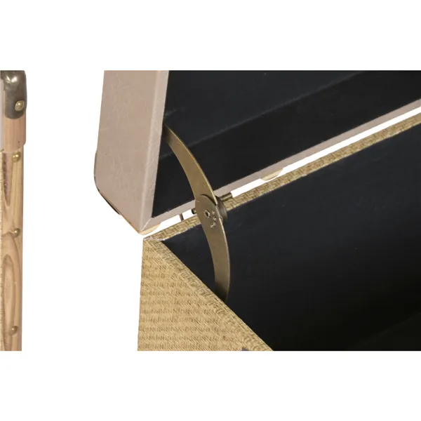 Set of Chests Home ESPRIT Brown Natural Polyurethane Fibre Alpino 56 X 35 X 33 CM (3 Units)