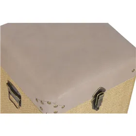 Set of Chests Home ESPRIT Brown Natural Polyurethane Wood Alpino 80 x 40 x 44 cm (3 Units)