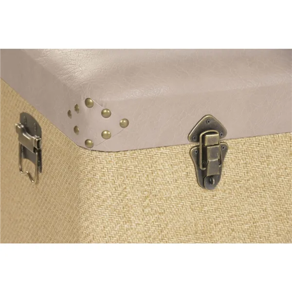 Set of Chests Home ESPRIT Brown Natural Polyurethane Wood Alpino 80 x 40 x 44 cm (3 Units)