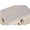 Set of Chests Home ESPRIT Black Beige Polyester Wood Scandi 60 X 40 X 38 CM (3 Units)