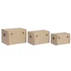 Set of Chests Home ESPRIT Natural Wood Traditional 54 x 36 x 36 cm (3 Units)