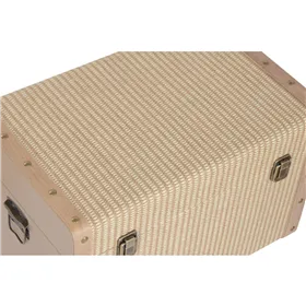 Set of Chests Home ESPRIT Natural Wood Traditional 54 x 36 x 36 cm (3 Units)