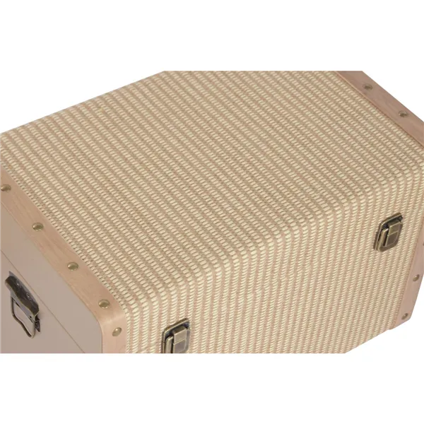 Set of Chests Home ESPRIT Natural Wood Traditional 54 x 36 x 36 cm (3 Units)