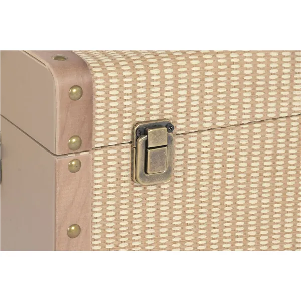 Set of Chests Home ESPRIT Natural Wood Traditional 54 x 36 x 36 cm (3 Units)