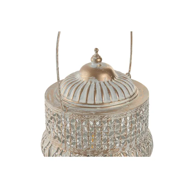 Lantern Home ESPRIT White Golden Metal Arab 14,5 X 14,5 X 19,5 CM