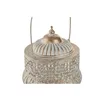 Lantern Home ESPRIT White Golden Metal Arab 14,5 X 14,5 X 19,5 CM