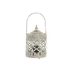 Lantern Home ESPRIT White Golden Metal Crystal Arab 9 x 9 x 14,5 cm