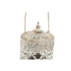 Lantern Home ESPRIT White Golden Metal Crystal Arab 9 x 9 x 14,5 cm