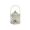 Lantern Home ESPRIT White Golden Metal Crystal Arab 13,5 x 13,5 x 19 cm
