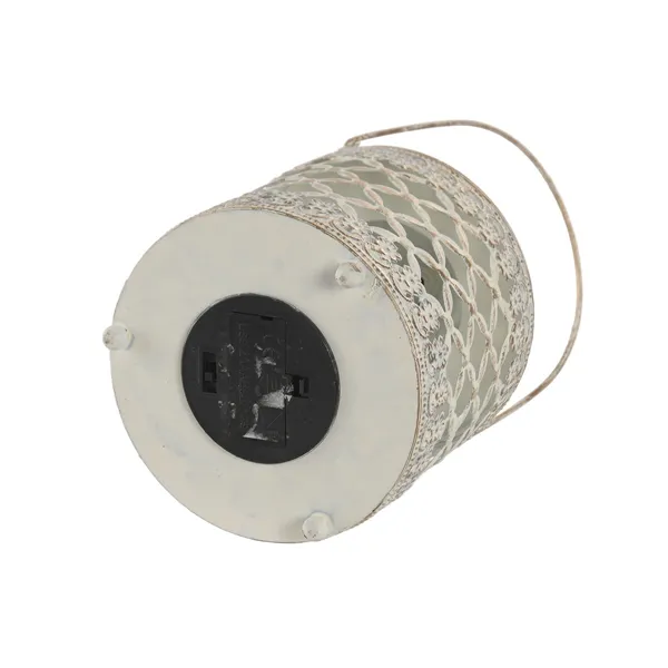 Lantern Home ESPRIT White Golden Metal Crystal Arab 13,5 x 13,5 x 19 cm