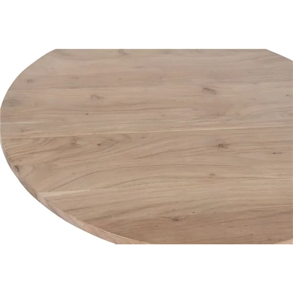 Dining Table Home ESPRIT Metal Acacia 90 x 90 x 76 cm