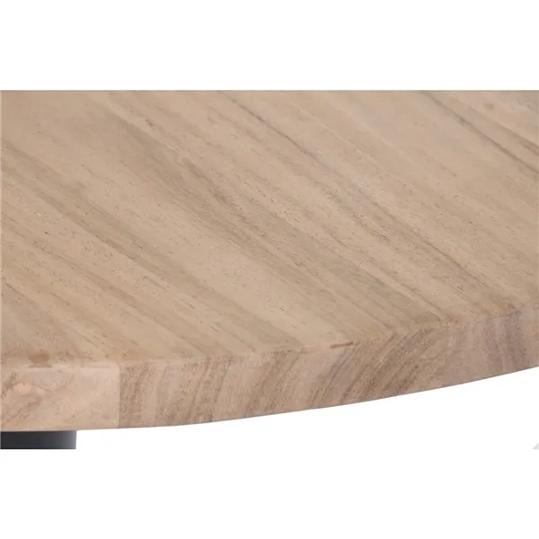 Dining Table Home ESPRIT Metal Acacia 90 x 90 x 76 cm