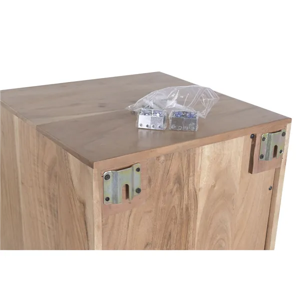 Display Stand Home ESPRIT Crystal Acacia 40 x 40 x 115 cm