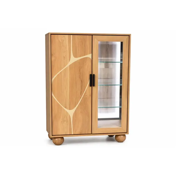 Display Stand Home ESPRIT Crystal Acacia 100 x 40 x 150 cm