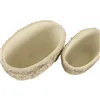 Centerpiece Home ESPRIT White Cement 22 x 14 x 11 cm (2 Units)