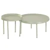 Set of 2 tables Home ESPRIT Green 75 x 75 x 39 cm