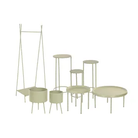 Chest Alexandra House Living Urban Green Hemp Metal Fir wood 38 x 60 x 33 cm