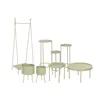 Set of 2 tables Home ESPRIT Green 75 x 75 x 39 cm