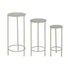 Set of 3 tables Home ESPRIT Green 32 x 32 x 70 cm (3 Pieces)